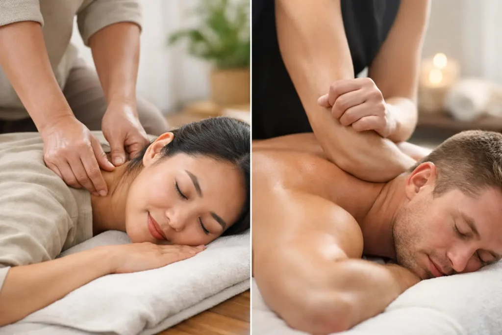 Shiatsu or Deep Tissue Massage for Tension